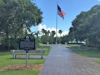 Veterans Memorial Island Sanctuary Marker image. Click for full size.