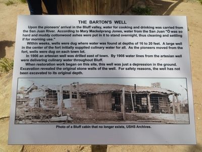 The Barton's Well Marker image. Click for full size.