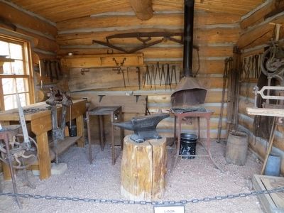 Amasa Barton's Blacksmith Shop. Click for full size. Amasa Barton's Blacksmith Shop image. Click for full size.