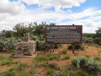 Chief Posey's War Marker image. Click for full size.