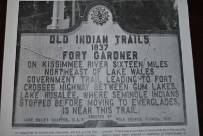 Old Indian Trails Marker image. Click for full size.