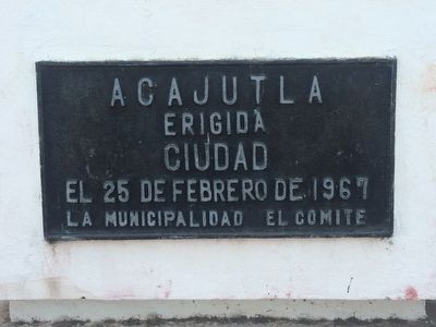Acajutla Marker. Click for full size. Acajutla Marker image. Click for full size.