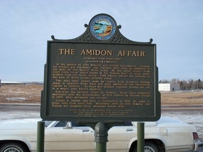 The Amidon Affair Marker, side 2 image. Click for full size.