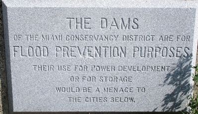 Lockington Dam Marker image. Click for full size.