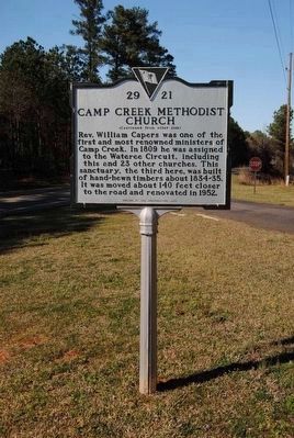 Camp Creek Methodist Church Marker image. Click for full size.