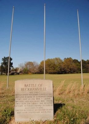 Battle Of Beckhamville Marker image. Click for full size.