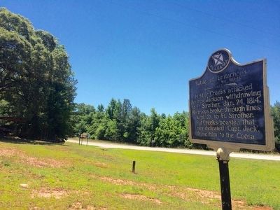 View of marker in direction of location of attack.. Click for full size. View of marker in direction of location of attack. image. Click for full size.