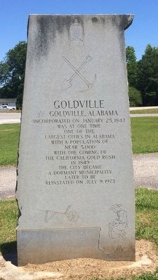 Goldville Marker image. Click for full size.