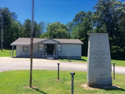 Goldville Marker. Click for full size. Goldville Marker image. Click for full size.