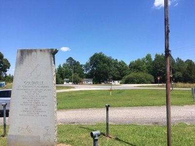 Area view of marker looking towards Alabama Highway 49. image. Click for full size.
