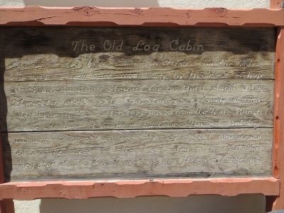 The Old Log Cabin Marker image. Click for full size.