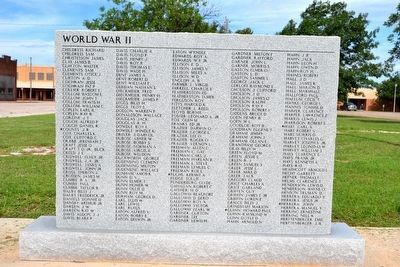 Stonewall County Veterans Memorial. Click for full size. Stonewall County Veterans Memorial image. Click for full size.