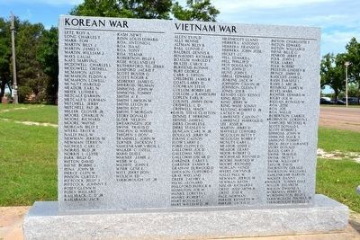 Stonewall County Veterans Memorial. Click for full size. Stonewall County Veterans Memorial image. Click for full size.