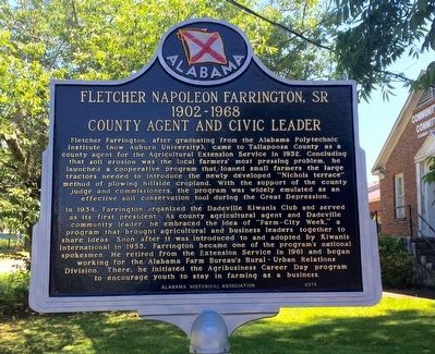 Fletcher Napoleon Farrington, Sr. Marker. Click for full size. Fletcher Napoleon Farrington, Sr. Marker image. Click for full size.