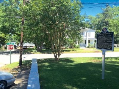 View of marker near corner of South Broadnax and Eufalla Streets.. Click for full size. View of marker near corner of South Broadnax and Eufalla Streets. image. Click for full size.