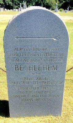 Former Primitive Baptist Church - Bethlehem Marker. Click for full size. Former Primitive Baptist Church - Bethlehem Marker image. Click for full size.