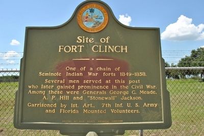 Site of Fort Clinch Marker image. Click for full size.