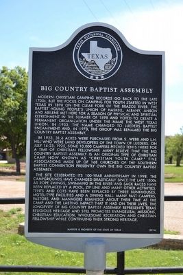 Big Country Baptist Assembly Marker image. Click for full size.