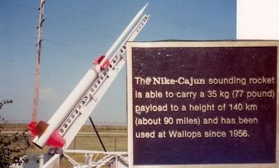 Nike-Cajun Rocket at NASA Wallops Flight Facility image. Click for full size.