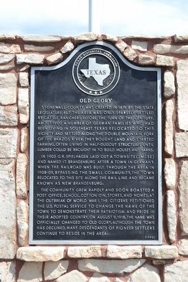 Old Glory Marker. Click for full size. Old Glory Marker image. Click for full size.