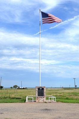 Old Glory Marker at Base of Flagpole image. Click for full size.