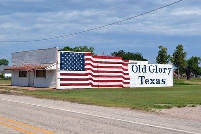 Patriotic Building in Old Glory image. Click for full size.