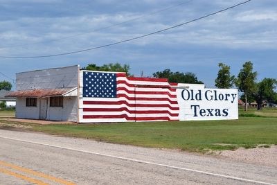 Patriotic Building in Old Glory. Click for full size. Patriotic Building in Old Glory image. Click for full size.