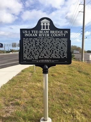 US-1 Tee-Beam Bridge in Indian River County Marker image. Click for full size.