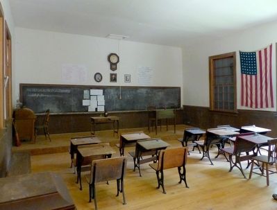 Inside Kingsley Schoolhouse image. Click for full size.