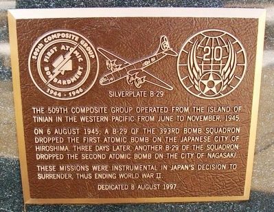 509th Composite Group Marker image. Click for full size.
