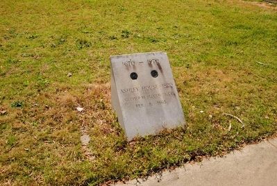 Ashley House - 1820 Marker. Click for full size. Ashley House - 1820 Marker image. Click for full size.