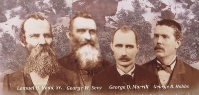 Lemuel H Redd Sr., George W Sevy, George D. Morrill, George B. Hobbs image. Click for full size.