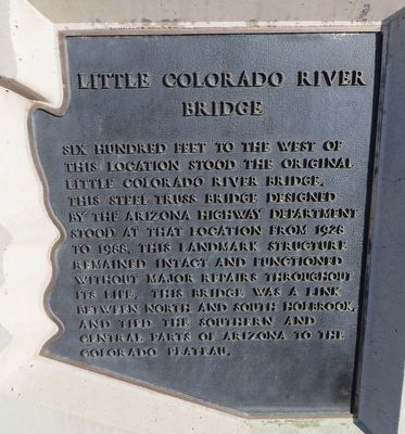 Little Colorado River Bridge Marker image. Click for full size.