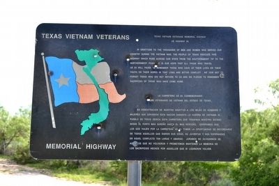 Texas Vietnam Veterans Memorial Highway Marker image. Click for full size.