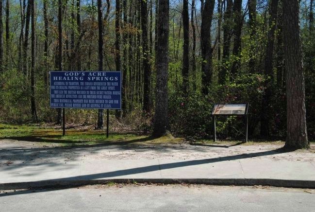 Healing Springs Marker (Right) image. Click for full size.