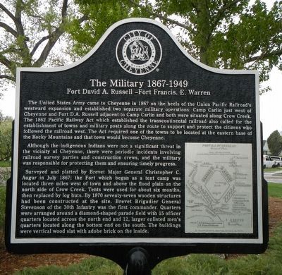 The Military 1867-1949 Marker. Click for full size. The Military 1867-1949 Marker image. Click for full size.