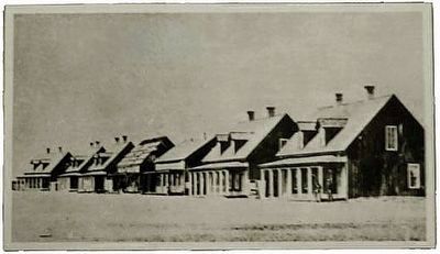 Fort D.A. Russell, Officers' Row, 1868 image. Click for full size.