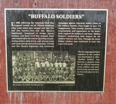 "Buffalo Soldiers" Marker image. Click for full size.