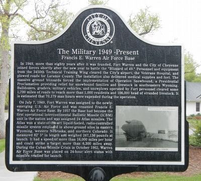 The Military 1949-Present Marker. Click for full size. The Military 1949-Present Marker image. Click for full size.