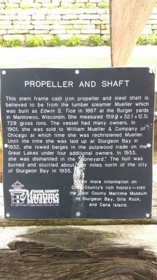 Propeller and Shaft Marker image. Click for full size.