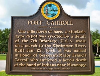 Fort Carroll Marker image. Click for full size.