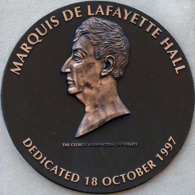 Marquis de Lafayette Hall<br>Dedicated 18 October 1997 image. Click for full size.