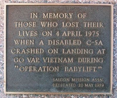 Operation Babylift Historical Marker
