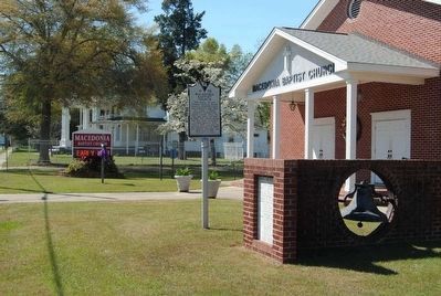 Macedonia Baptist Church Marker (Front). Click for full size. Macedonia Baptist Church Marker (Front) image. Click for full size.