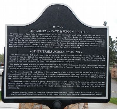 The Trails (Part III) Marker, reverse image. Click for full size.