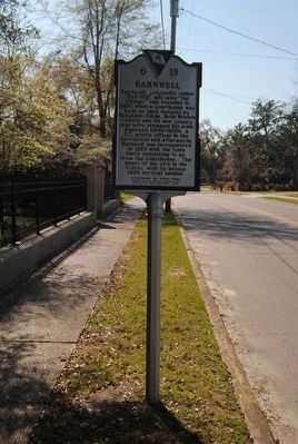 Barnwell Marker (Front) image. Click for full size.
