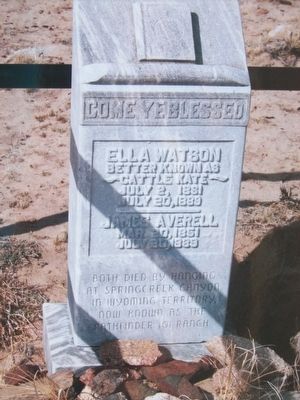 Ella Watson Memorial. Click for full size. Ella Watson Memorial image. Click for full size.