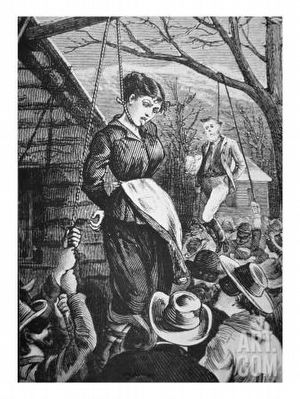 The lynching of Cattle Kate and James Averell. Click for full size. The lynching of Cattle Kate and James Averell image. Click for full size.