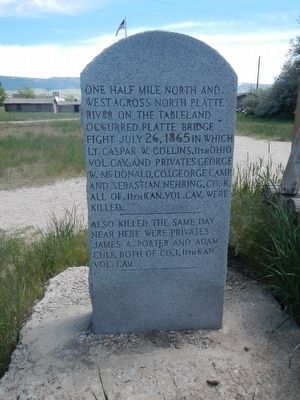 Site of Old Platte Bridge Marker image. Click for full size.