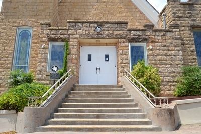 First Presbyterian Church Marker at Church Entrance. Click for full size. First Presbyterian Church Marker at Church Entrance image. Click for full size.